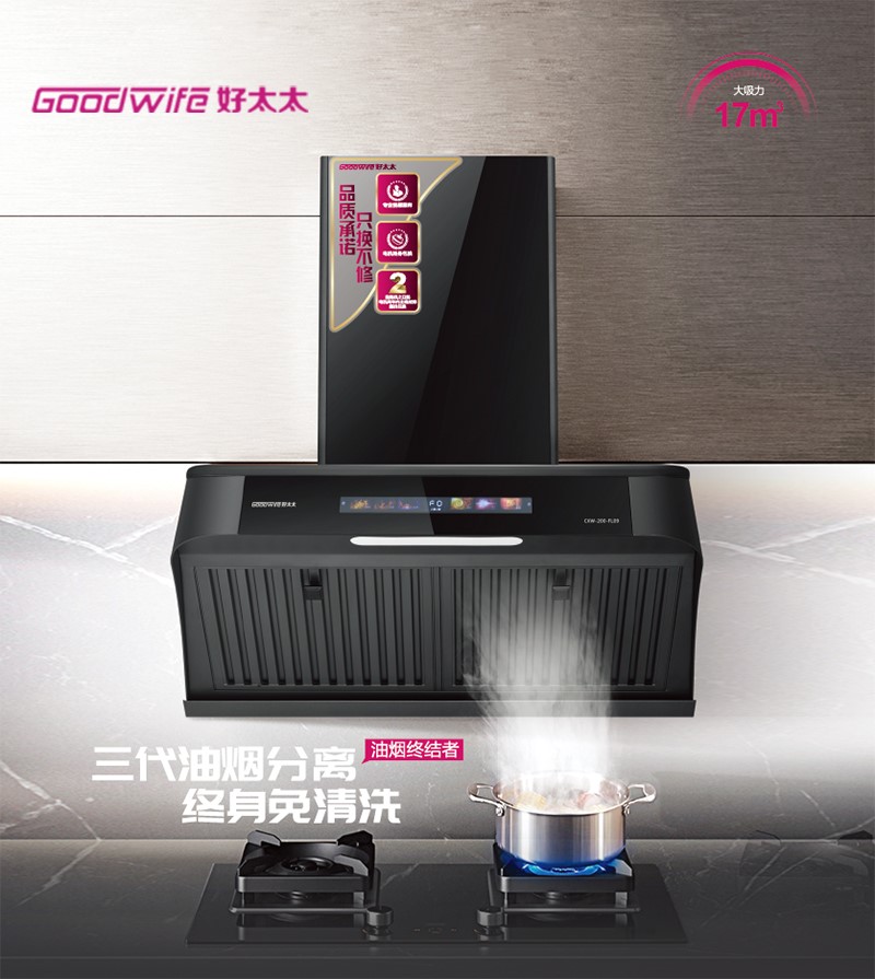 小煙機大哲學，品質生活就從Goodwife好太太CXW-200-FL09開始